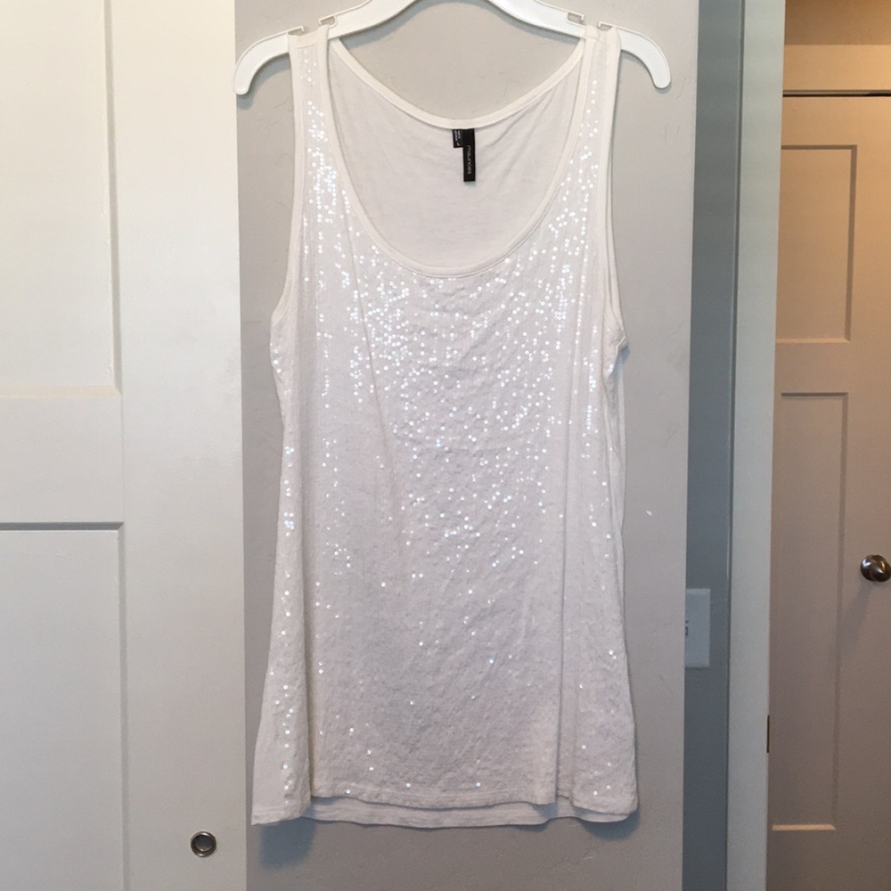 White Sequined Tank from Maurice’s